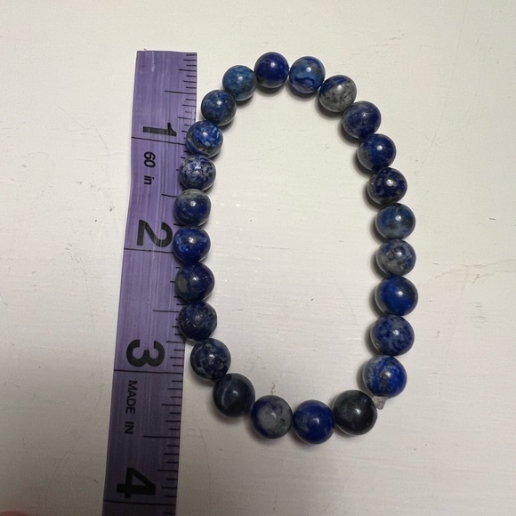 Dark blue gemstone bracelet - Picture 2 of 2